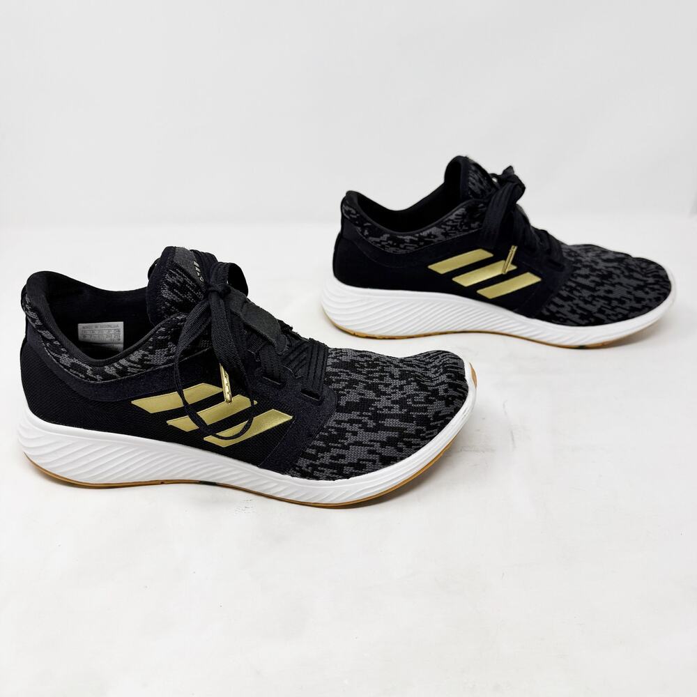 [Adidas] Edge Lux 3 Running Shoes Sneakers Comfort Black Gold EF7034 Size 9
